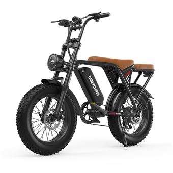 Bicicleta Elétrica Fat Bike DEEPOWER V8 | Bateria 48V 20Ah | Preta - 1