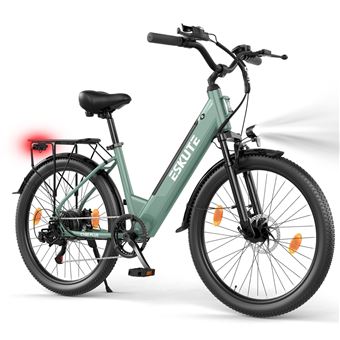 Bicicleta Elétrica ESKUTE C100 PLUS | 250W | 36V 13Ah | Pneus 26" | Travões a Disco Mecânicos | ciano - 1