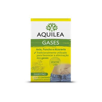 Suplemento Alimentar Aquilea Gases Ventre Liso | 60 un. - 1