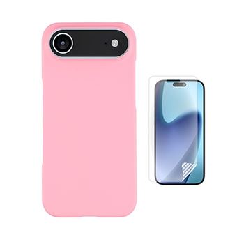 Kit Película Hydrogel Frente + Capa Silicone Líquido PHONECARE para Apple iPhone 17 Air | Rosa - 1