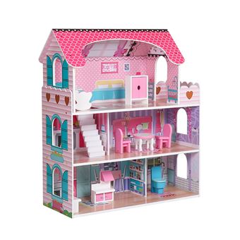 Casa Boneca MDF Pintado Brinquedo Móveis  Casas, Casinha boneca mdf, Casa  de boneca