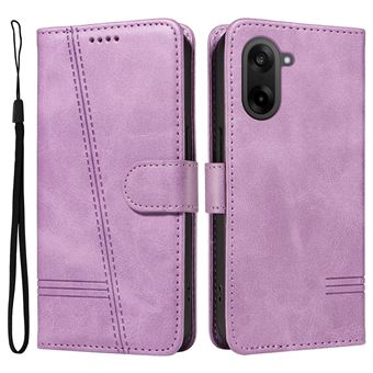 Capa FOXDOCK para OnePlus Nord CE 5 5G | Fecho Magnético | Compartimentos para Cartões e Suporte | Pele PU | À Prova de Choque | Roxo - 1
