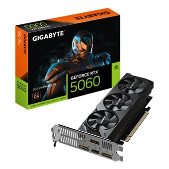 Placa de Vídeo GIGABYTE GeForce RTX 5060 OC Low Profile 8G | Preto - 1