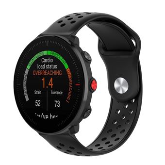 Pulseira Magunivers para Polar Vantage M Silicone Furos Respiráveis ??De 22Mm Preto - 1