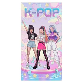 Toalha de Praia K-POP Huntrix Demon Hunters | 70x140cm | Poliéster - 1