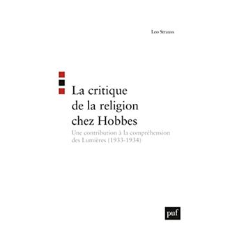 La Critique De La Religion Chez Hobbes - 1