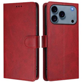 Capa Clássica Flip ZURSANA para iPhone 17 Pro Max com Bloqueio RFID  | Vermelho - 1
