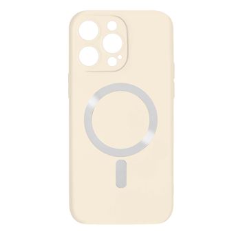 Capa Avizar para iPhone 14 Pro Compatível Magsafe Semi Rígida Soft-Touch - Branco - 1