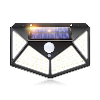 Foco Solar Exterior Klack® LAMP | 100 LEDs - Preto - 1