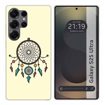 Capa TUMUNDOSMARTPHONE de silicone para Samsung Galaxy S25 Ultra 5G Dreamcatcher Design Desenhos - 1