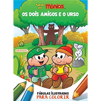 Turma Da Mônica - Fábulas Ilustradas Para Colorir - Os Dois Amigos E O Urso - 1