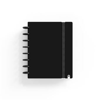 Caderno Ingeniox | A5 | Pautado | 80Folhas | 100G | Foam com Elástico | Preto - 1