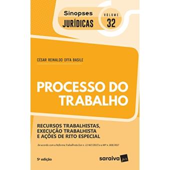 Processo Do Trabalho - Coleção Sinopses Jurídicas 32 - 1