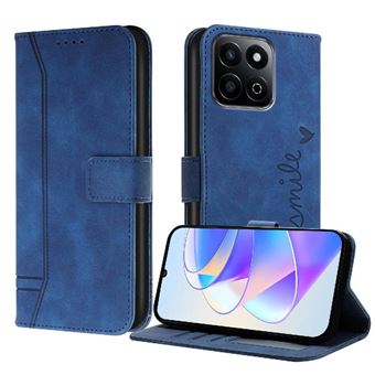 Capa GANGXUN para Honor X7C | Alça de Mão | Pele PU | Compartimentos para Cartões | Fecho Magnético | Azul - 1