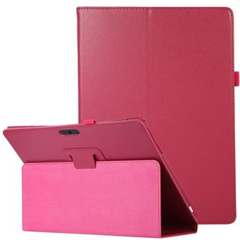 Capa PU à prova de choque, textura litchi com suporte dobrável, rosa Magunivers para Microsoft Surface Pro 8 - 1