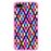 Capa Hapdey para iPhone 7 Plus - 8 Plus Design Losangos Coloridos em Silicone Flexível e TPU Cor-de-Rosa_0