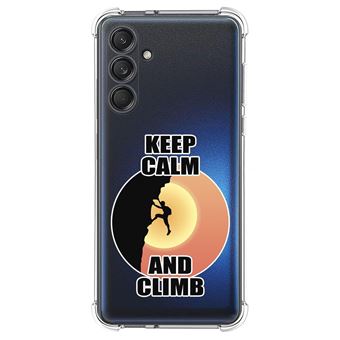 Capa de silicone anti-choque TUMUNDOSMARTPHONE para Samsung Galaxy M55 5G design desenhos de escalada masculina - 1