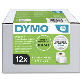Etiqueta para Impressão DYMO LW - Etiquetas de endereço de devolução grandes - 54 x 101 mm - S0722420 | Branco - 1
