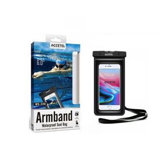 Bolsa Impermeável Universal para Telemóvel ACCETEL WS-226 | 6,7'' - Preto - 1