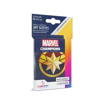 Capas para Cartas Gamegenic Marvel Champions Art Sleeves - Captain Marvel - 1