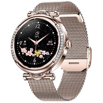 Smartwatch CHRONUS | Monitor de Frequência Cardíaca | Pressão Arterial | 100 Modos | Rosa Gold - 1