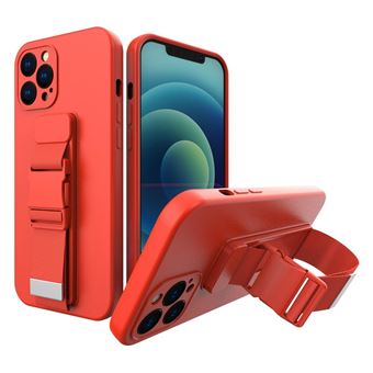 Capa Silicone Lanyard Airbag para Samsung Galaxy A22 Vermelho - 1