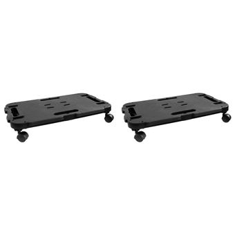 Carrinhos de Transporte vidaXL | 2 Peças | 200 Kg | polipropileno preto - 1