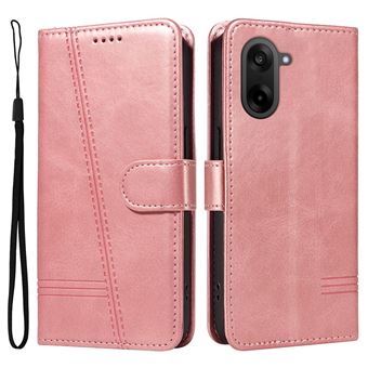 Capa FOXDOCK para OnePlus Nord CE 5 5G | Fecho Magnético | Compartimentos para Cartões e Suporte | Pele PU | À Prova de Choque | Rosa - 1