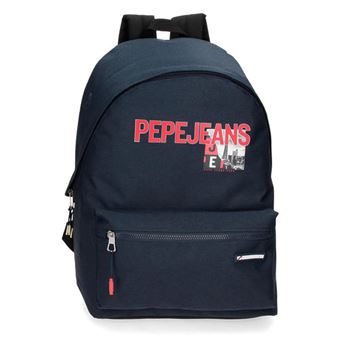 Mochila Escolar Pepe Jeans Dikran | 44 cm Azul Marinho - 1