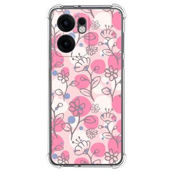 Capa TUMUNDOSMARTPHONE de Silicone à Prova de Choque para Oppo Reno 13FS 4G / 13 FS 5G com design de flores 07 desenhos - 1