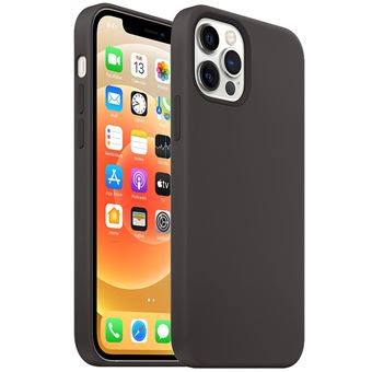 Capa de Silicone Ultra Slim Anti-Choque YIOU para iPhone 12 Pro - Preto - 1