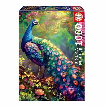 Puzzle Educa | 1000 Peças | Jardim Dos Pavões - 1