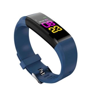 Smartband 115 Plus | Frequência Cardíaca | Pedómetro + Distância Percorrida + Calorias + Monitor de Sono | Notificações de Chamadas | SMS | Redes Sociais | Relógio + Alarme | Compatível com iOS e Android - Azul - 1