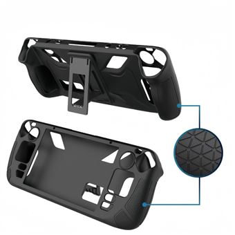 Capa Estojo de proteção em silicone com suporte líquido V-REEL para Steam Deck - Preto - 1