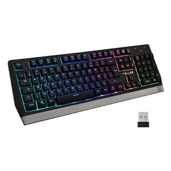 Teclado Gaming Wireless The G-Lab Keyz Tungsten | Idioma: Francês | Prateado - 1