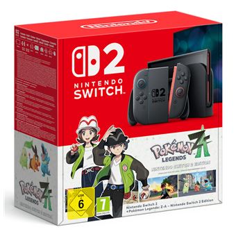 Consola de Jogos Portáteis Nintendo Switch 2 + Pokémon Legends: Z-A Bundle | Preto - 1