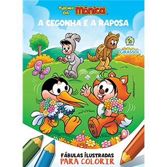 Turma Da Mônica - Fábulas Ilustradas Para Colorir - A Cegonha E A Raposa - 1