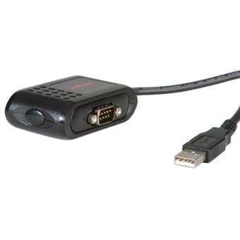 Adaptador para Cabos ROLINE Converter Cable USB to RS-232+DB25 | Preto - 1
