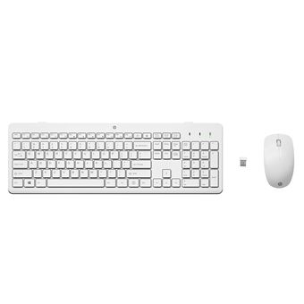 Teclado Wireless + Rato HP Conjunto de Teclado e Rato sem fios 230 | Branco - 1