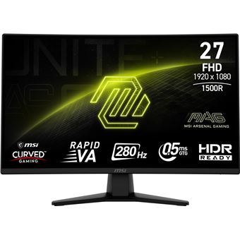 Monitor Gaming MSI MAG 274CXF | FHD | 0,5 ms | 280 Hz | 27" | F - 1