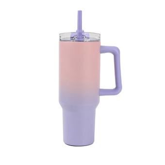Garrafa Térmica I Drink | 1200ml | Degrade Lilas/Rosa - 1