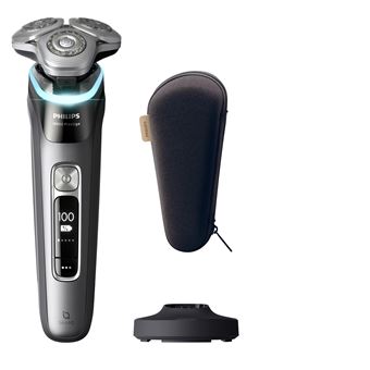 Máquina de Barbear Philips i9000 Prestige XP9202/10 Máquina de barbear elétrica a húmido/seco com SkinIQ | Cinzento - 1
