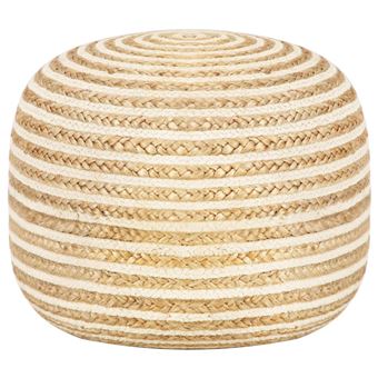 Puff Artesanal vidaXL 45x30cm Juta - 1