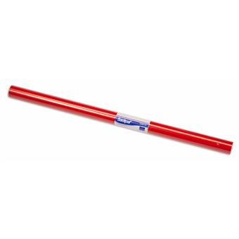 Rollo semiperforado papel lustro 0.50x16.25 m rojo - 1
