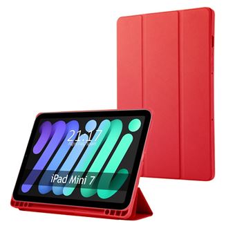 Capa TUMUNDOSMARTPHONE Smart Flip para Apple iPad Mini 7 (2024) | Vermelho - 1