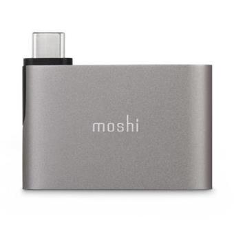 Cabo Moshi USB-C to Dual USB-A adapter titanium grey - 1