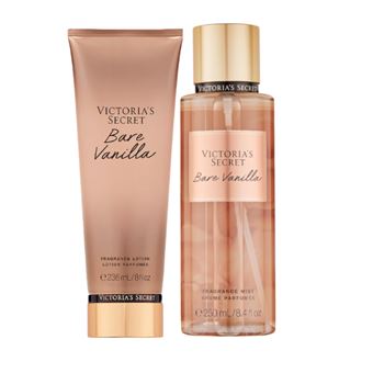 Coffrets Victoria's Secret | Loção Corporal Bare Vanilla 236 Ml e Body Spray 250 Ml Bare Vanilla - 1