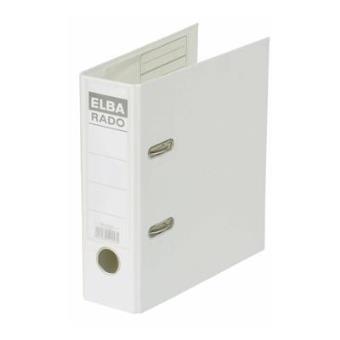 Elba Lever Arch File Rado Plast, 75 mm, for A5 Portrait, PVC White Branco - 1