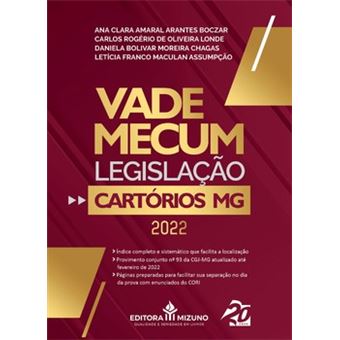 Vade Mecum - Legislação - Cartórios/Mg - Vol. 1 - 1
