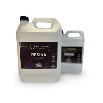 Resina Epóxi Cristalina de baixa espessura (até 1cm) | 39 kg | Dois Componentes (A + B) - 1